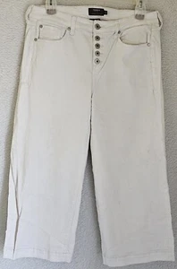 Torrid Womens Capri Jeans Pants Size 12 12W White - Picture 1 of 24