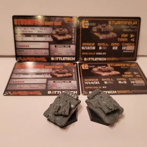 2 x BattleTech Sturmfeur Heavy Tank Miniatures - Battlefield Support NEW - Picture 1 of 3