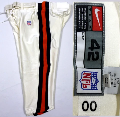 CHICAGO BEARS TEAM ISSUED Game Cut Tagged '00 Uniform PANTS Big Boy Nike 42 VTG Cover