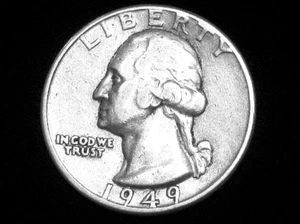 1949 Washington Quarter --- Almost Uncirculated - Picture 1 of 12