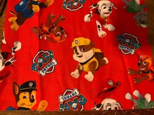 Paw Patrol Scrap 9"x 21”, Cotton Fabric, Fat Eighth, Marshal, Rocky, Chase - Picture 1 of 1