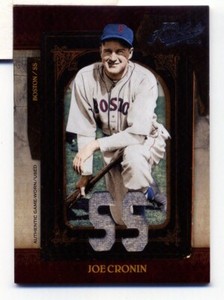 2008 Playoff Prime Cuts Jersey Number Jerseys /49 Joe Cronin #45 HOF RED SOX