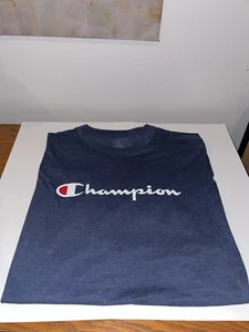 Champion Men’s Big and Tall Short Sleeve heathere blue Tee Shirt Size 5X New/tag - Picture 1 of 5