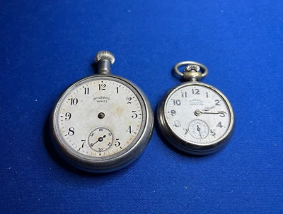 Lot of 2 Vintage Ingersoll Pocket Watches for Parts or Repair - Image 1 of 4