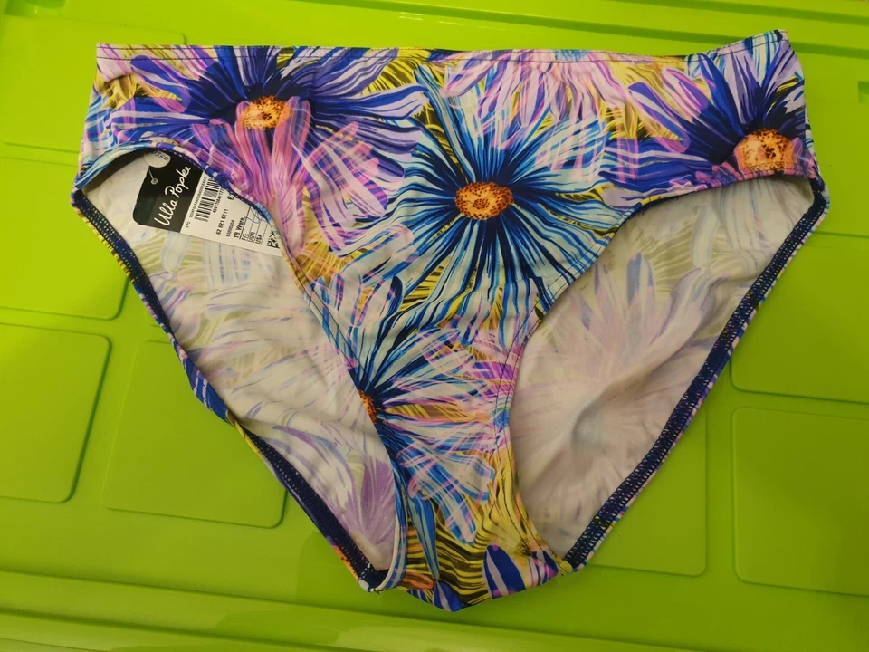 Ulla Popken bunte Badehose Gr. 44 Bikini Hose, Tankini Hose - NEU - B-Ware - Bild 1 von 3