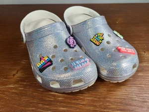 Crocs Clog Slippers (207551) Classic Glitter Clogs Womens Size 5 Mens Size 3 - Picture 1 of 10
