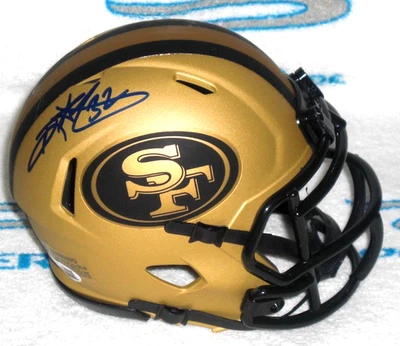 RICKY WATTERS SIGNED SAN FRANCISCO 49ERS RAVE ALT. MINI HELMET  J.S.A. Certified - Image 1 of 3