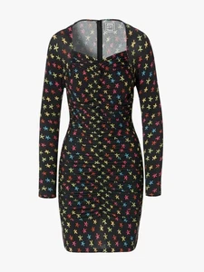 JONATHAN COHEN Stars Ruched Mini Bodycon Dress Nordstrom Sustainable XS $415 - Picture 1 of 11