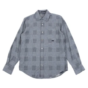 Papas Cotton Panel Check Shirt Size 46S(K-163672) - Picture 1 of 12