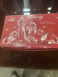 Cristal D'Arques Nativity Scene, 5 Piece, 24% Lead Crystal, CIB, Free Shipping - Picture 1 of 16