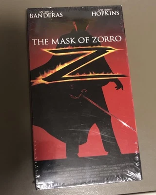 The Mask of Zorro 1998 VHS Tape Factory Sealed Antonio Banderas Free Shipping - Image 1 of 4