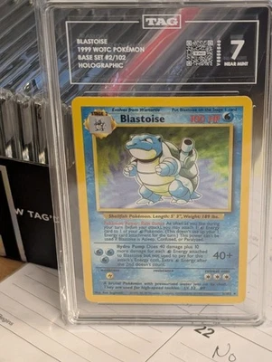 TAG 7 Pokémon Dark Blastoise Holo Rare TCG Card 2/130 1999 - Image 1 of 4