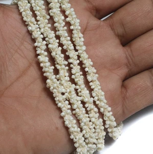Cuerda de cuentas de semillas de brillo de 1 mtr para collar - Imagen 1 de 12