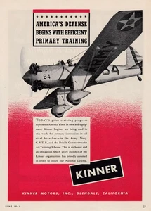 1941 Kinner Aircraft Engine / Ryan PT22 Ad 7/12/2025b - Picture 1 of 1