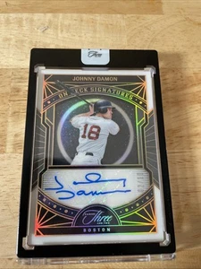 2024 Panini Three and Two - On-Deck Signatures Johnny Damon #ODS-JD Holo Gold... - Picture 1 of 2