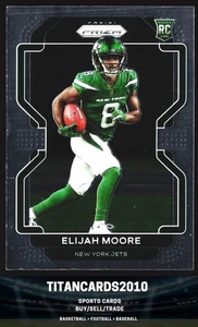 Elijah Moore 2021 Panini Prizm Rookie RC New York Jets #346 - Picture 1 of 2