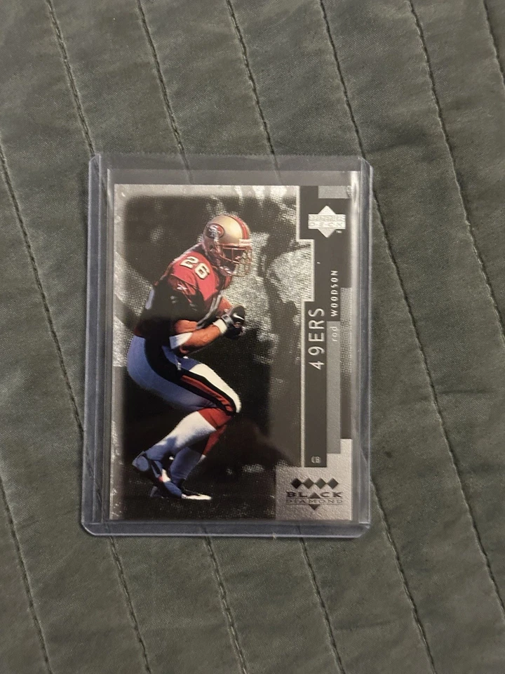 1998 Upper Deck Black Diamond - Rod Woodson #132 Quadruple Diamond /50 - Image 1 of 2