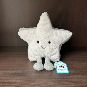Jellycat Amuseables Silver Star - RARE - New w/ Tags - Free Shipping ✅🚚 - Picture 1 of 6
