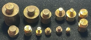 MESSING GRAMM WAAGE GEWICHTE SORTIERT KONVOLUT - Bild 1 von 8