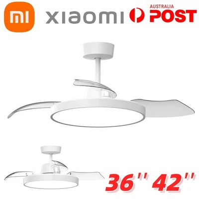 XIAOMI Ceiling Fan Light 42'' 3 Blades LED Dimmable Lamp Remote Control Timer AU - Image 1 of 4