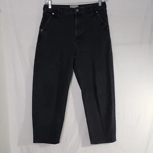 Everlane "The Arc Jean" schwarz schwer Utility Barrel Damengröße 32/14 knöchellang - Bild 1 von 9