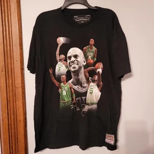 Kevin Garnett Boston Celtics Mitchell & Ness NBA XXL XXLarge Shirt Black - Picture 1 of 6