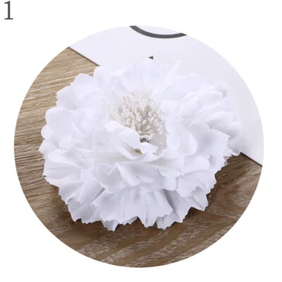 Broche Flor Peonía Pasador Flor Artificial Horquillas Boda Novia Pinza para el Pelo  Foto 1 de 4