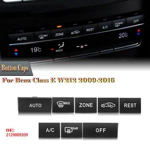 Dashboard A/C Switch Button Cover For Mercedes Benz E Class W212 09-16 Advance - Picture 1 of 24
