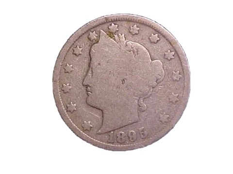 1895 LIBERTY NICKEL - NICE CIRC BETTER DATE COLLECTOR COIN! -c3800xqx Cover
