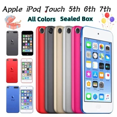 New Apple iPod Touch 5th 6th 7th gen 16/32/64/128GB ✅All Colors✅ Sealed Box✅ lot - Image 1 of 4