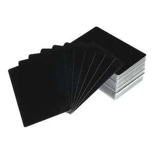 300 Stück Metall-Visitenkarten Mit Glatter OberfläChe, Lasergravur, Aluminium - Bild 1 von 7