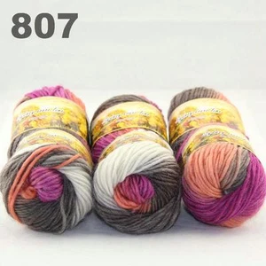Sale LOT of 6Ballsx50g NEW Chunky Hand-woven Colors Knitting Scores wool yarn 07 - Picture 1 of 3
