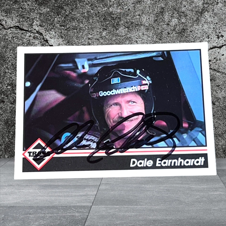 Dale Earnhardt NASCAR HOFer #3 WINSTON NASCAR RACING signed card 1992 TRAKS #103 - Image 1 of 1