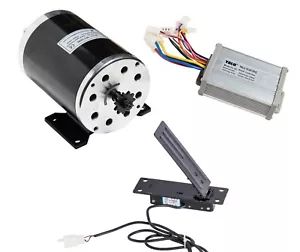 1000 W 48V DC electric motor kit w base speed controller & Foot Pedal Throttle - Picture 1 of 19