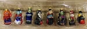 Dept 56 Ornamenti in vetro Halloween Goblin Frankenstein gatto nero Dracula - Foto 1 di 6