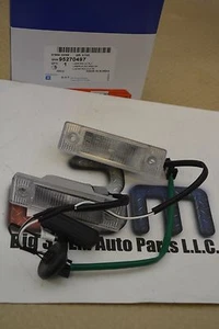 2011-2014 Chevrolet Cruze Rear Deck Lid LICENSE PLATE LAMPS w/Touch Pad new OEM - Picture 1 of 3