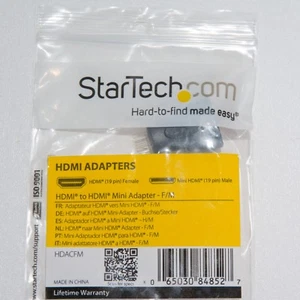Broken 19-Pin Startech Male Mini-HDMI to Female Fullsize HDMI adapter for parts - Picture 1 of 2