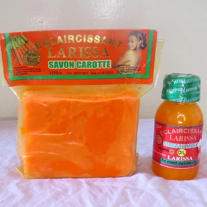 ACEITE DE ELIMINACIÓN DE ESTRÍAS LARISSA 60 ML + JABÓN DE ZANAHORIA ECLAIRCISSANT SAVON 225G - Imagen 1 de 1