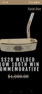 New Bettinardi Tour Issue SS28 Welded 100th Win putter headcover T Hive 35 inch - Picture 1 of 9