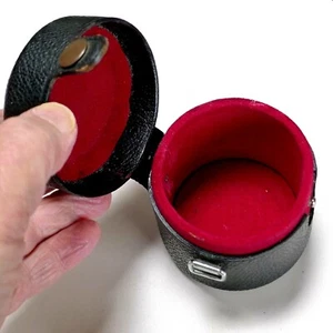 Pentax 28mm F/3.5 Takumar Hard Leather Lens Case, Made in Japan, Excellent - Picture 1 of 2