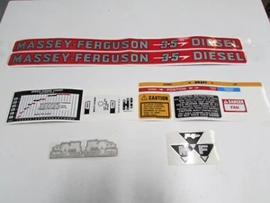 Aufkleber Set Traktor Aufkleber passend für Massey Ferguson 35 Diesel 1215-1032 - Bild 1 von 1