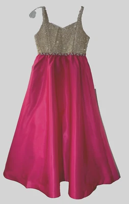 RARE EDITIONS "Daddy Daughter" Dress, PINK/FUCHSIA, Girl's Size 10 *NWT* - Image 1 of 4