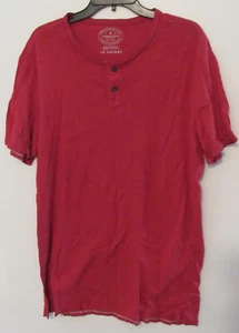 American Eagle Outfitters AE Legend Henley Shirt Men's XLT Red Athletic Fit Tall - Picture 1 of 6