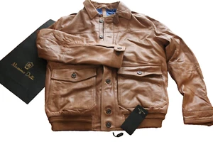 MASSIMO DUTTI MEN'S PREMIUM GENUINE LEATHER JACKET | BROWN | XXL | BRAND NEW! - Picture 1 of 10