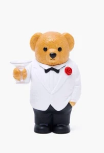 POLO Ralph Lauren Polo Oso Figura Esmoquin Blanco y vasos de cóctel NUEVO - Imagen 1 de 4