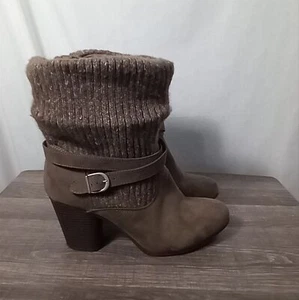 Torrid Taupe Sweater Bootie Size 13WW NWOT - Picture 1 of 9