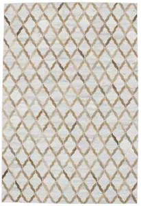 4X6 ft Hand-Crafted Gray Cowhide Leather Rug Modern Design Home Decor Carpet - Picture 1 of 11