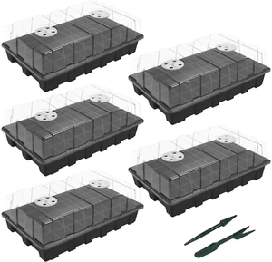 5-Set Seed Starter Tray Kits, Plant Germination Trays, Seed Starting Trays with - Picture 1 of 12