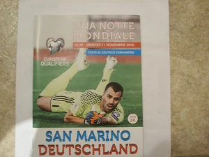 Programmheft San Marino-Deutschland 11-11-2016 - Bild 1 von 1