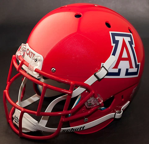 *CUSTOM* ARIZONA WILDCATS Schutt XP Replica Football Helmet w/ EGOP Facemask Cover
